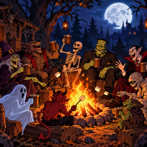 Spooky Campfire - Banner